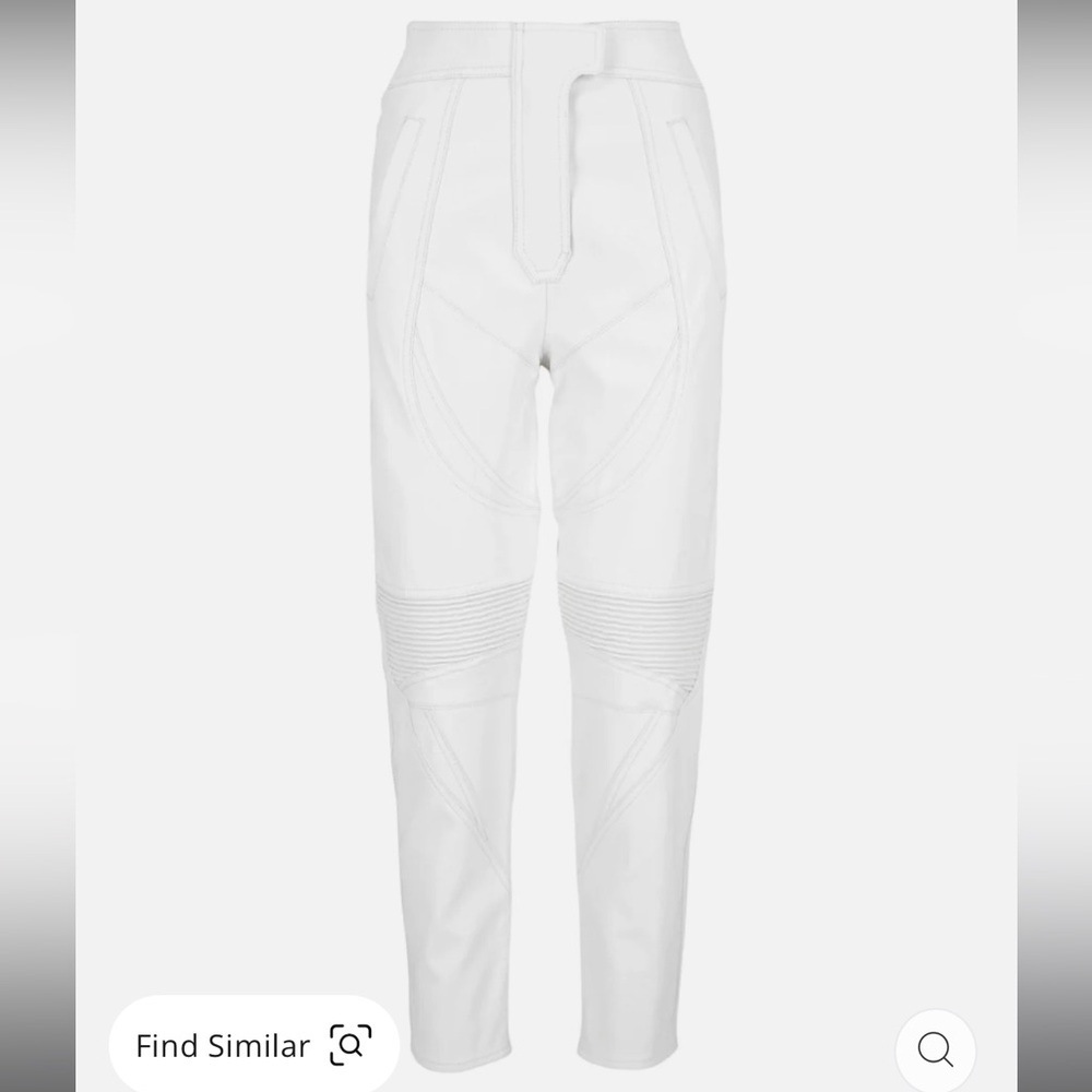 STELLA MCCARTNEY  High-Waisted Faux Leather Pants, NWT